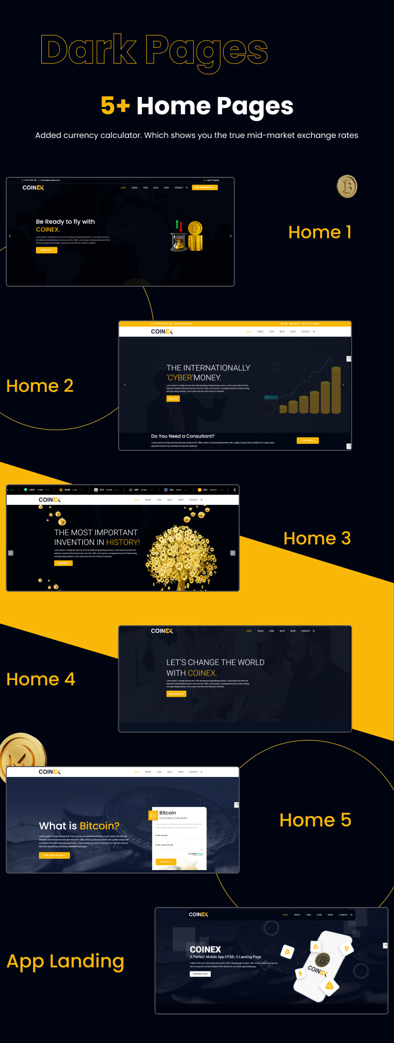 COINEX - Crypto Currency Admin Dashboard Template - 5