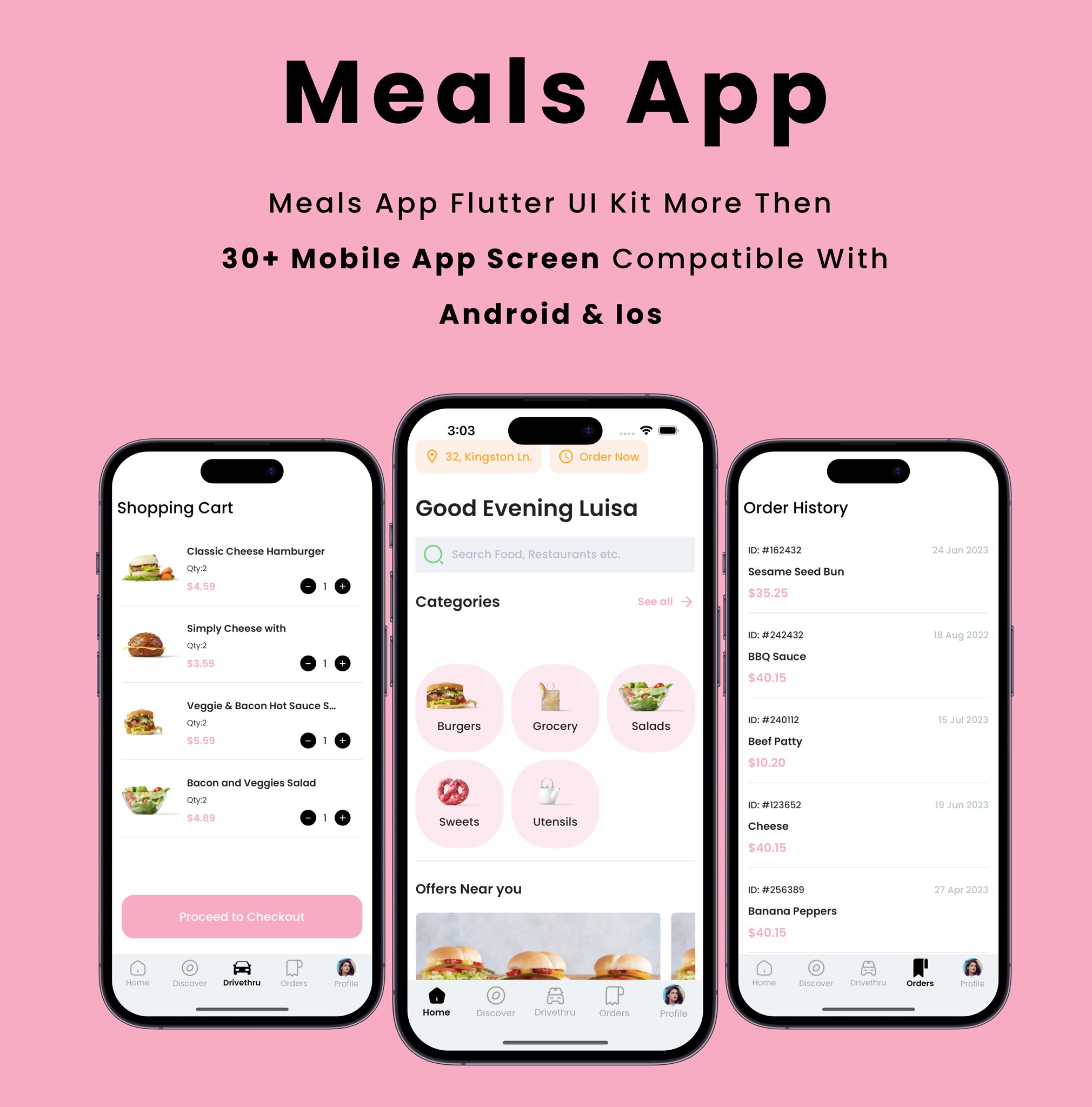 Meals App - Flutter Mobile App Template