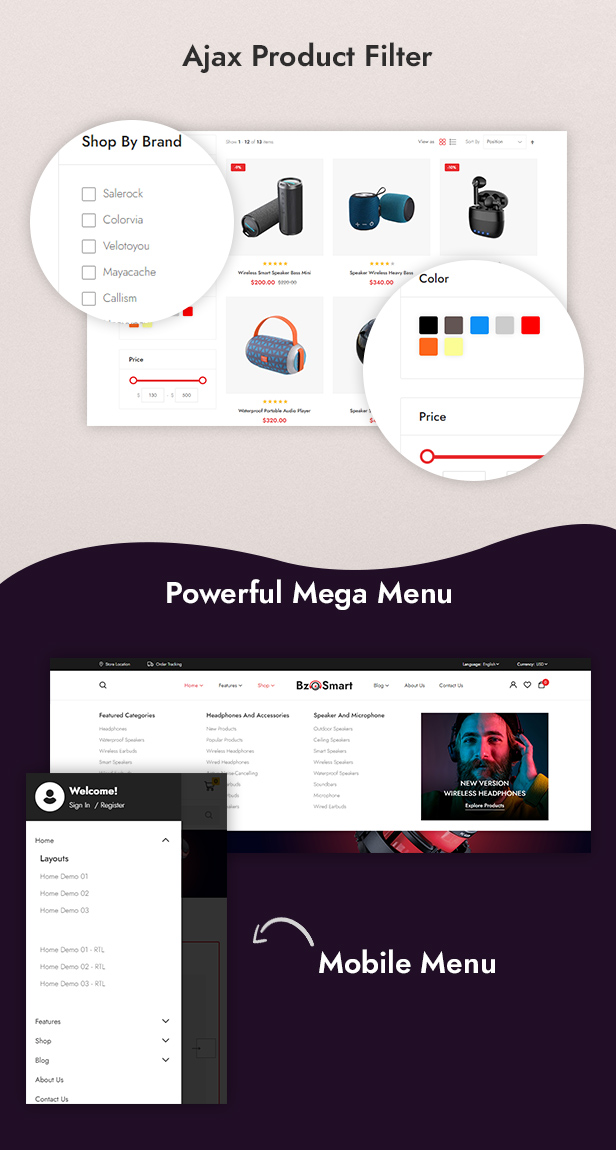 BzoSmart - Responsive Multipurpose Megashop Magento 2 Theme - 12