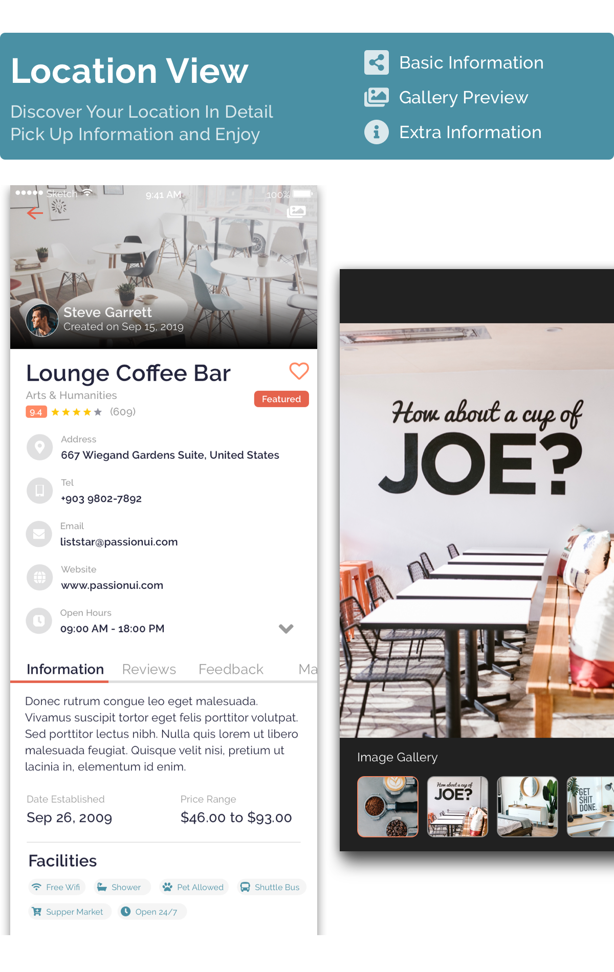 Listar - React Native directory listing app template - 5