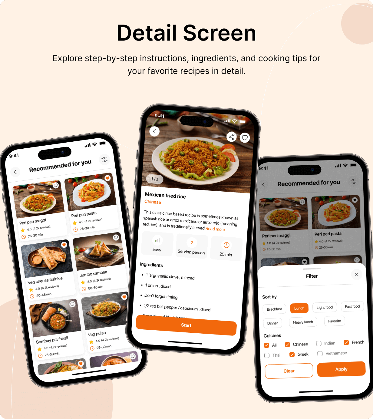 Recipe Full App in Flutter with NodeJs Backend | Cooking Guide App in Flutter - 9