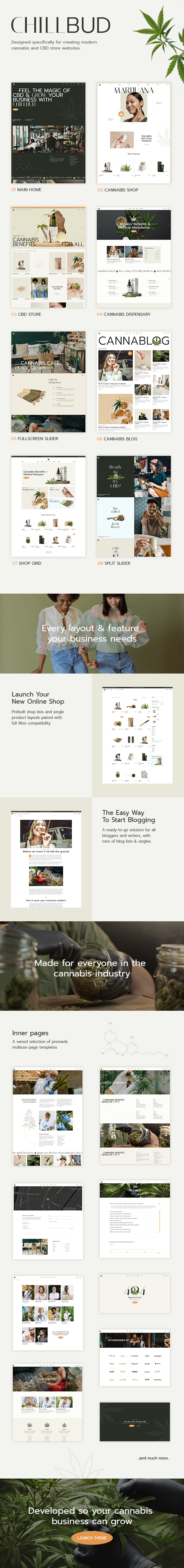 ChillBud - Medical Marijuana and Cannabis WordPress Theme - 2