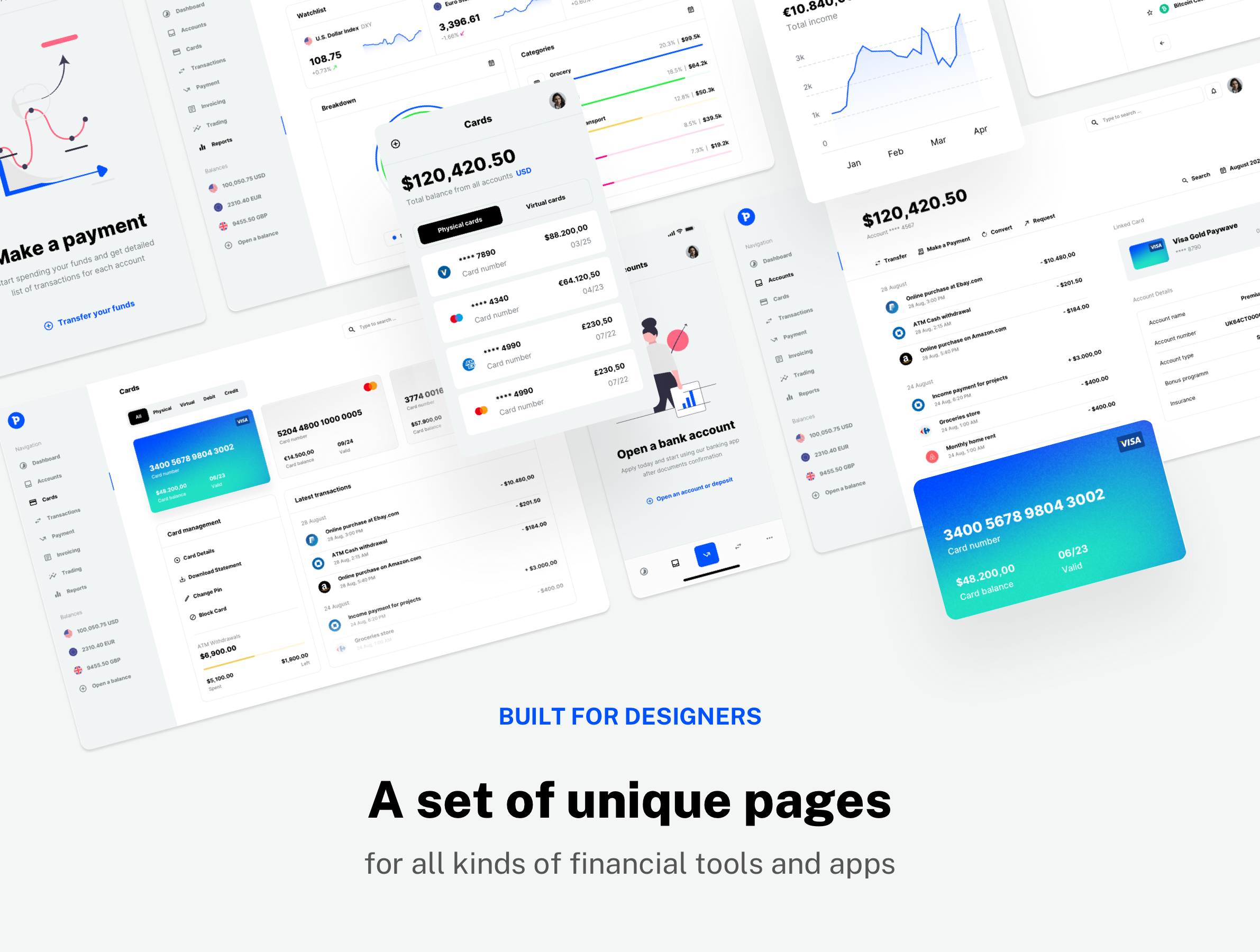 Paysa - UI kit for FinTech and Banking Apps - 2