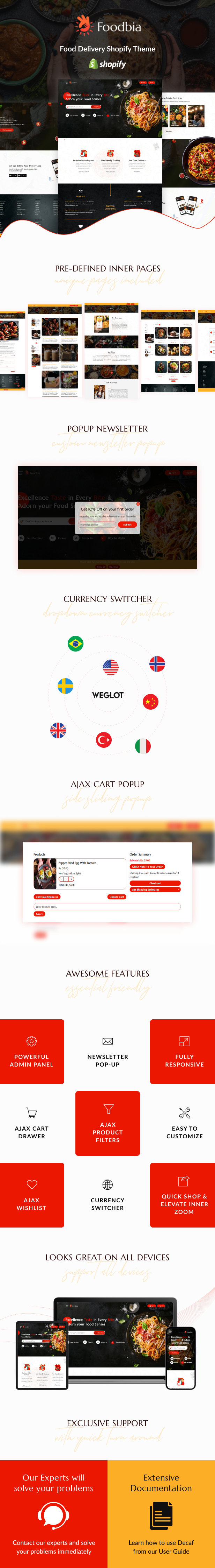 Foodbia - Food Delivery Shopify Theme - 1