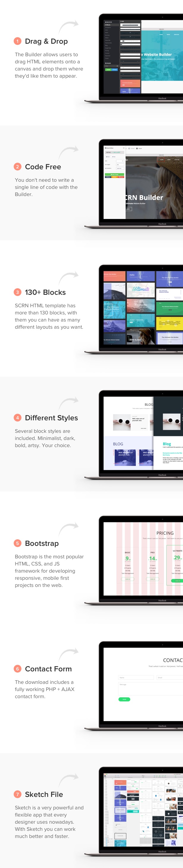 SCRN - One Page Responsive Parallax Template - 4
