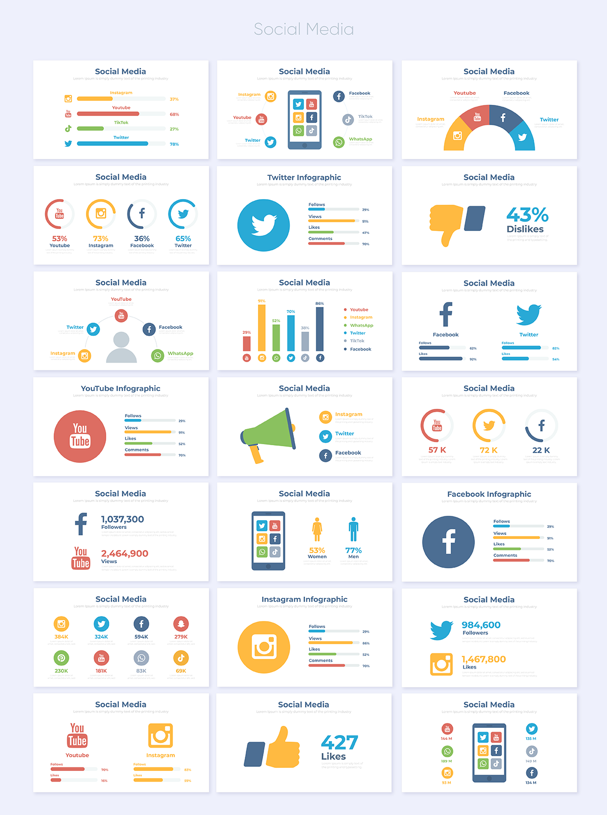 Infographics Pack - 55