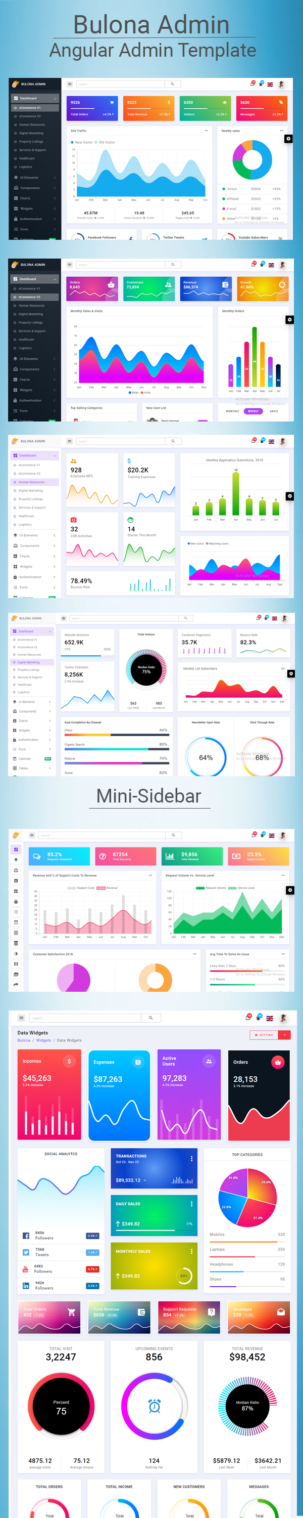 Bulona - Angular 10+ Admin Template - 2