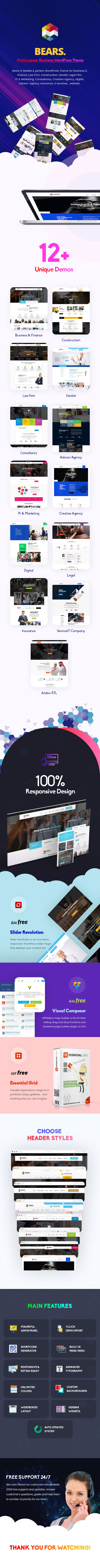 Bears - Multipurpose Business WordPress Theme - 3