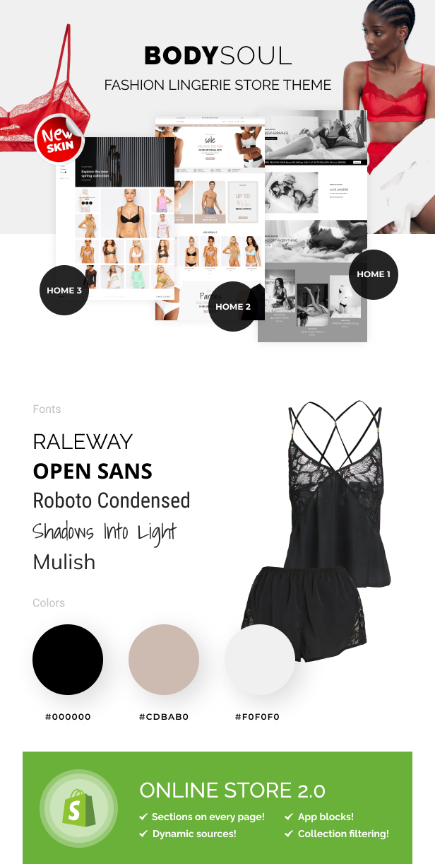 BodySoul - Bootstrap Fashion Lingerie Store Shopify Theme