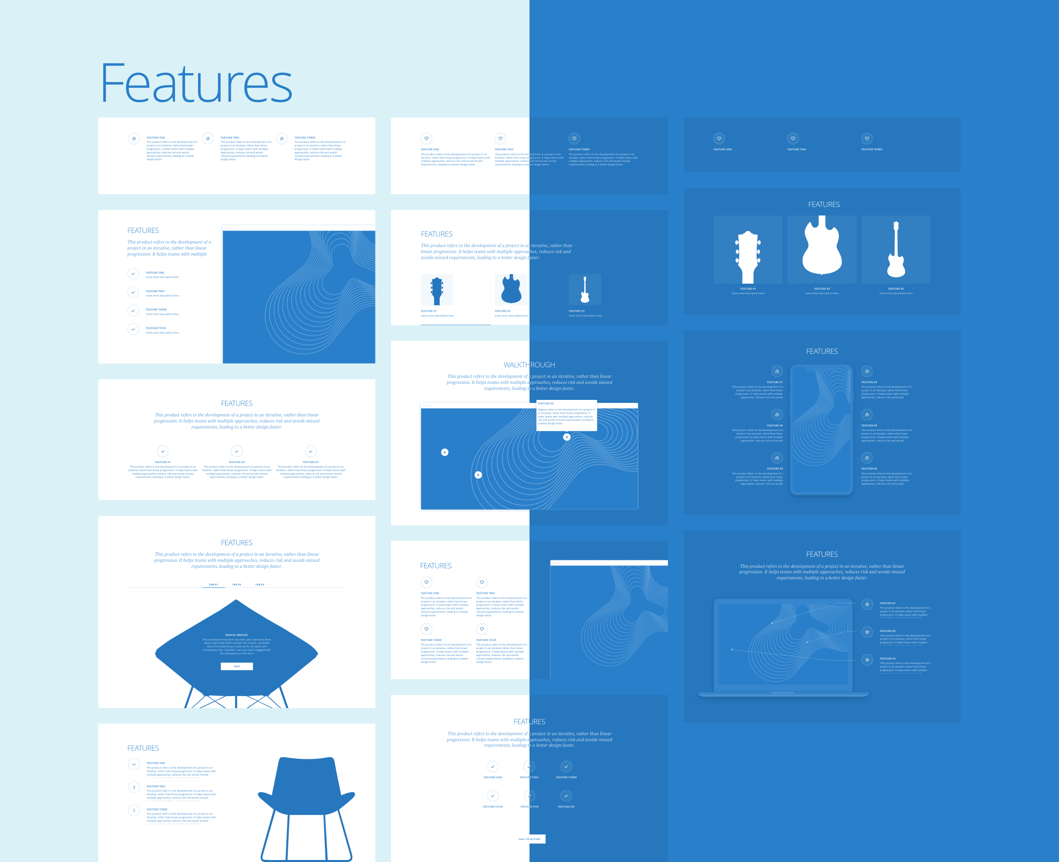 Protogonist 4 Wireframe Kit – Ultimate Wireframe Kit for your next Landing Page - 13