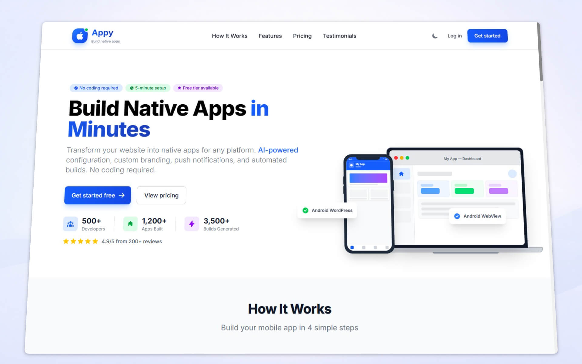 Appy – AI-Powered No-Code Mobile App Builder SaaS Platform - 3