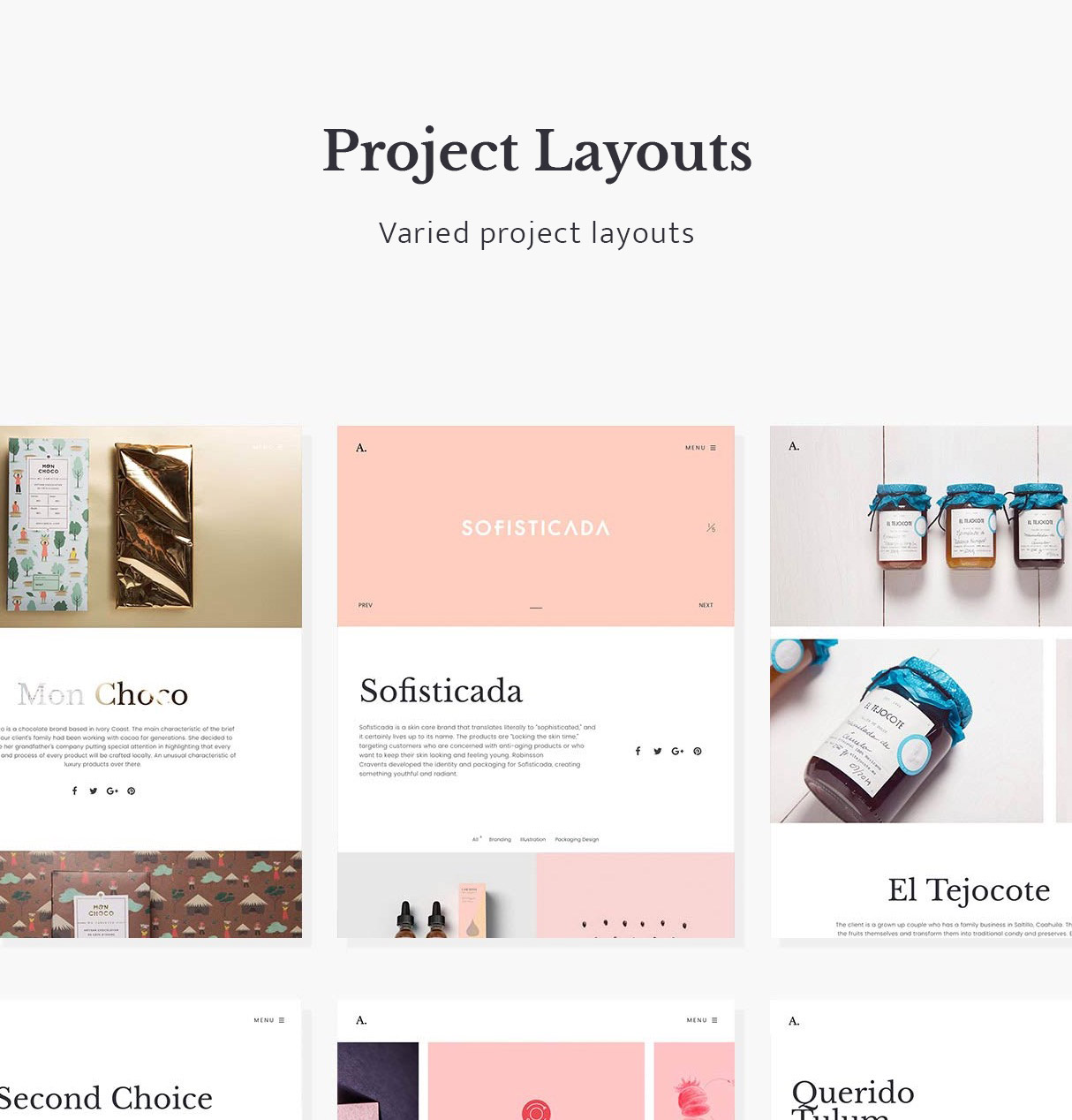 Air Lightweight Portfolio HTML5 Template Project Layouts
