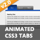 Animated CSS3 Tabs - CodeCanyon Item for Sale
