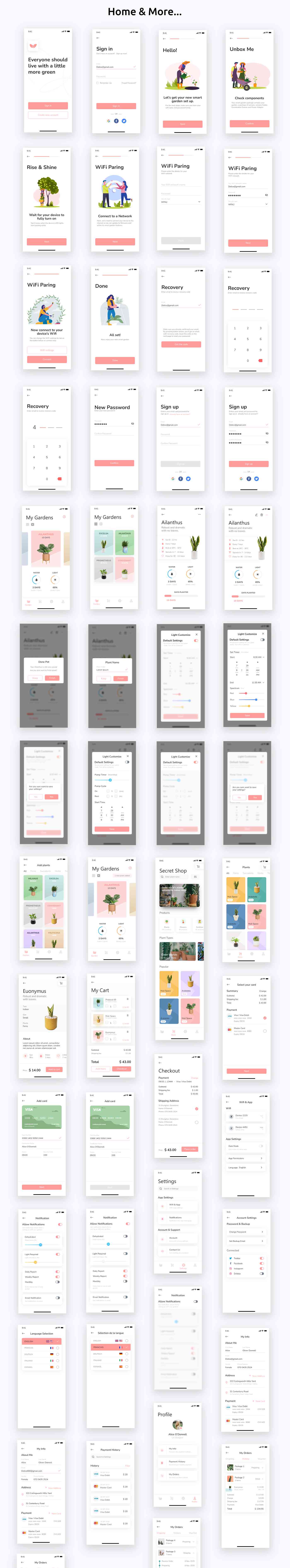 Ecoland | ANDROID + IOS + FIGMA | UI Kit | Flutter | SMART GARDEN MANAGEMENT APP - 2