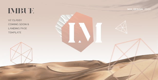 Imbue - Classy Coming Soon and Landing Page Template