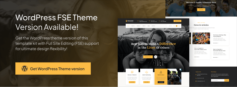 Humanite – Charity & Donation Elementor Template Kit - 1