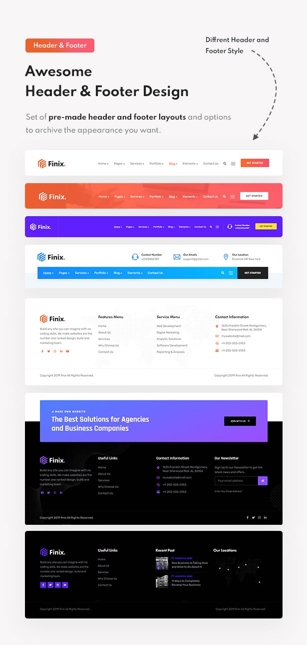 Finix Technology & IT Solutions WordPress Theme