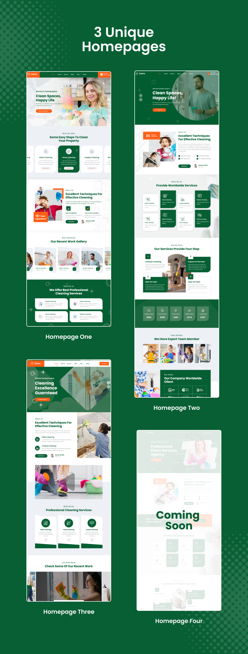 Gatre - Cleaning Company and Services Elementor WordPress Theme