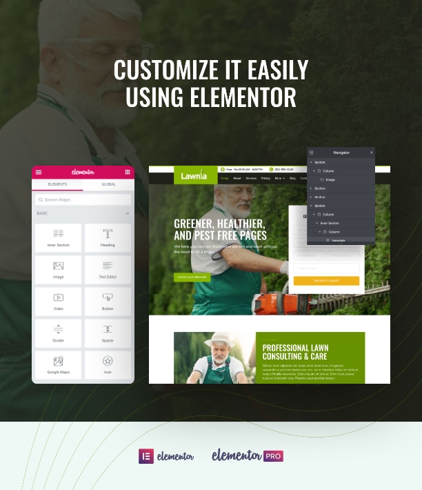 Landscaping business website template
