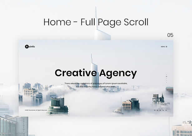 Rainfo - Minimal Creative Portfolio for Freelancers & Agencies - 6