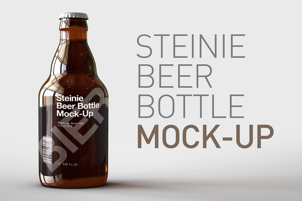 Steine Beer Bottle Mock-Up