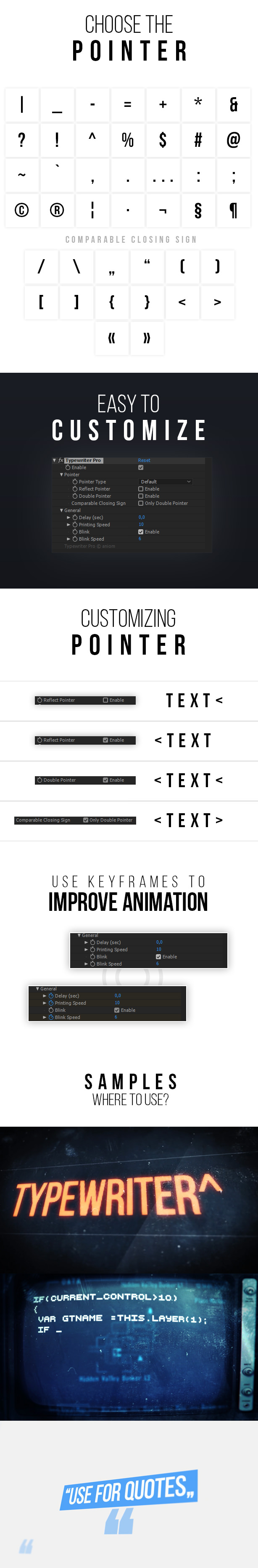 typewriter after effects template free download