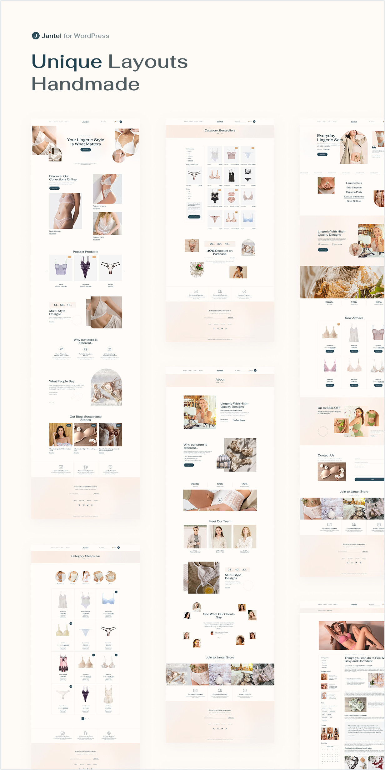 Jantel - Lingerie & Fashion Store Theme - 5
