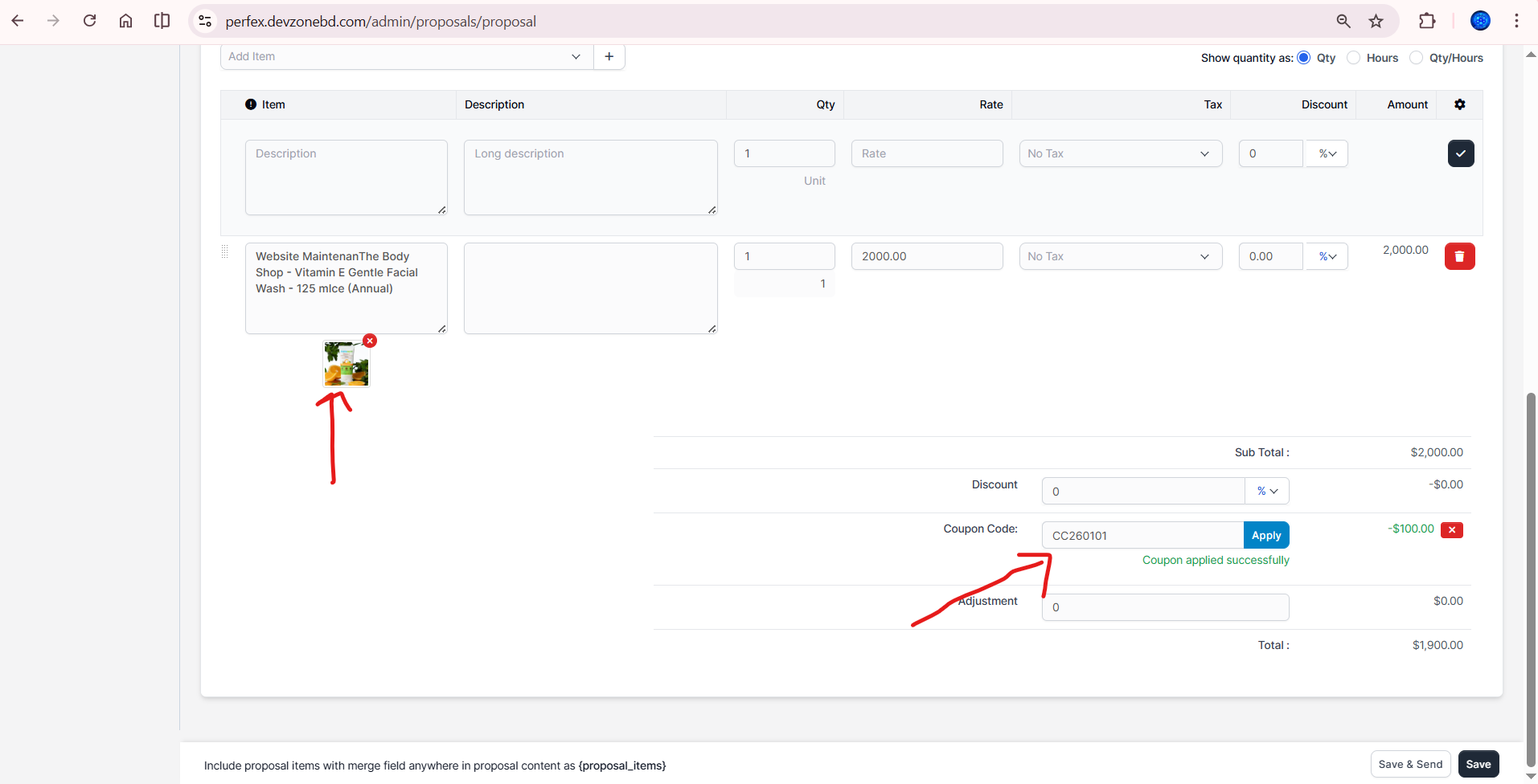 Item Wise Discount Module