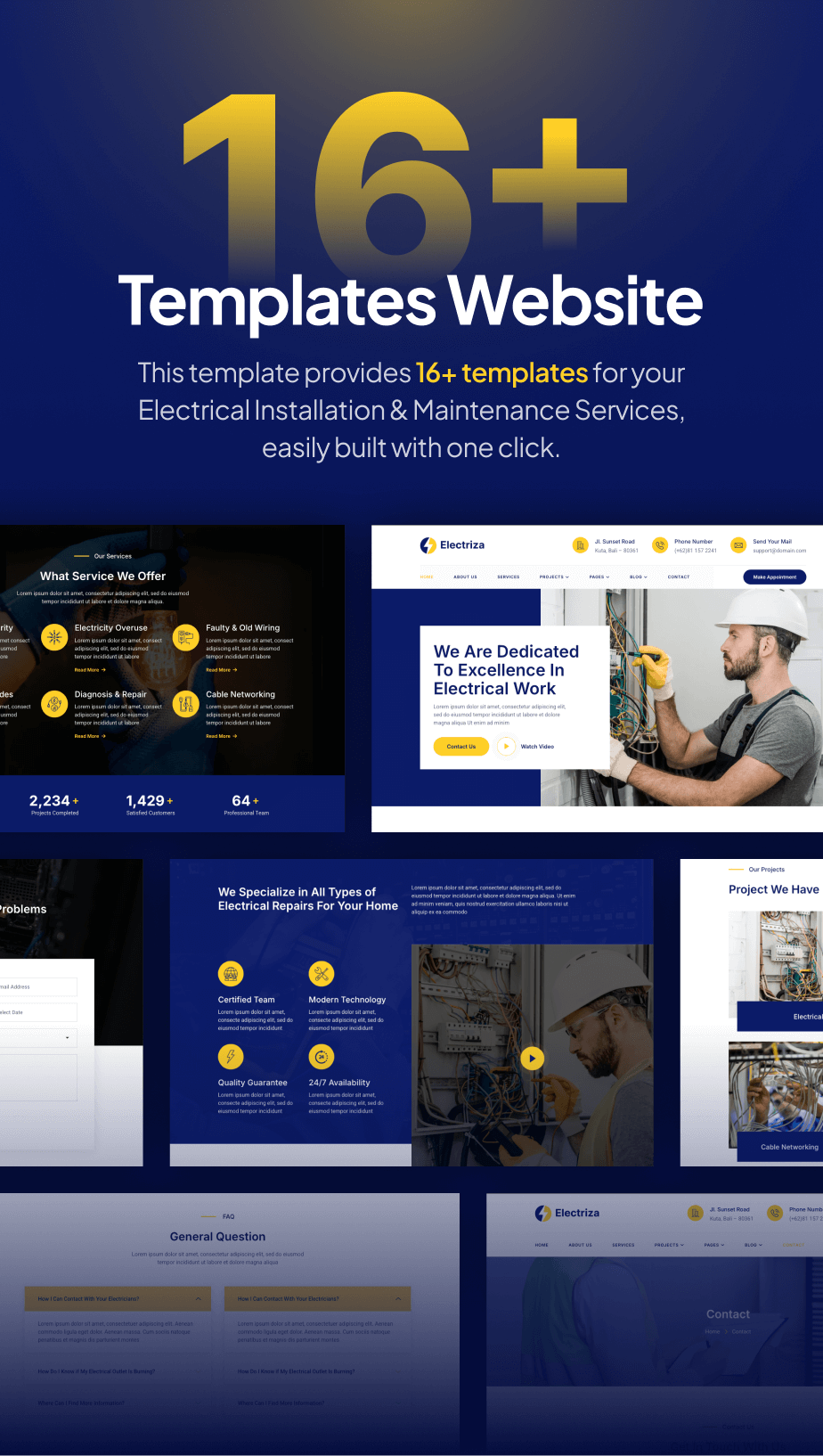 Electriza – Electrical Installation & Maintenance Services FSE WordPress Theme - 4