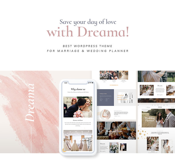 Dreama Responsive Wedding WordPress Theme