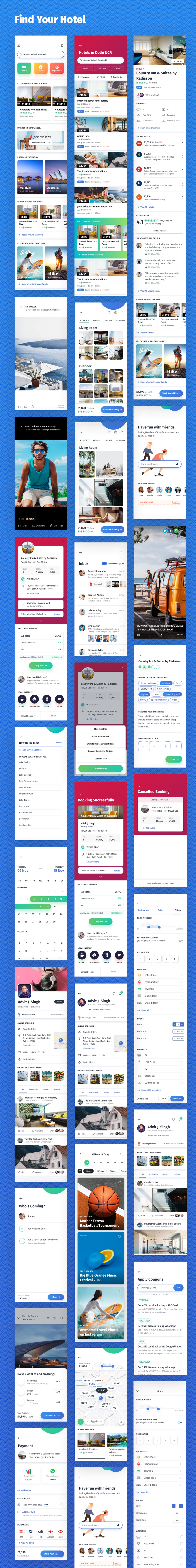 Tripto - Travel and Food Mobile App UI-kit