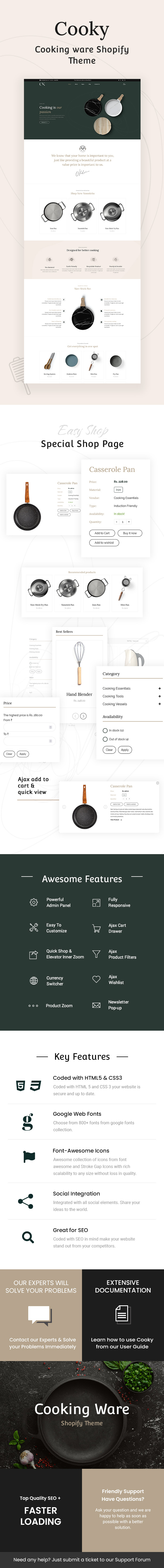 Cooky - Kitchen Furniture Shopify Theme - 1