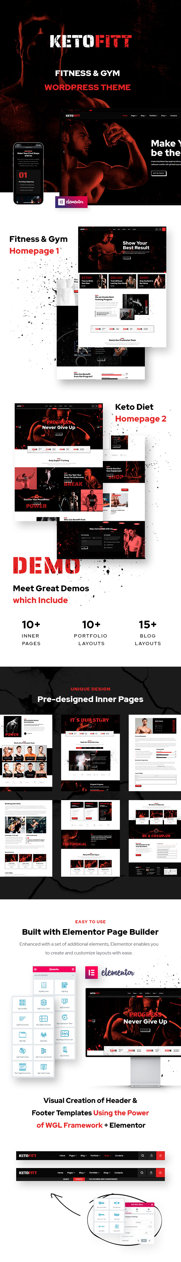 KetoFitt - Fitness & GYM WordPress Theme - 1