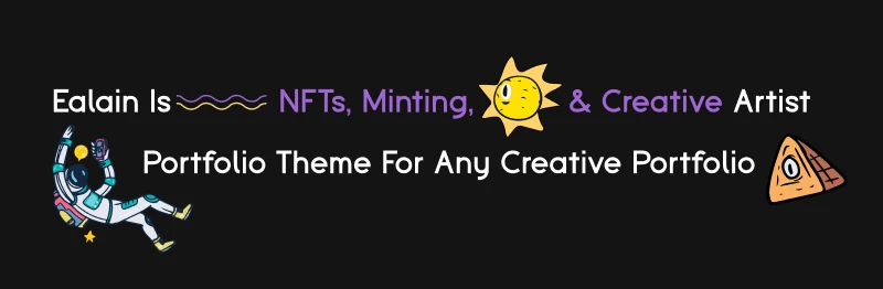Ealain | Digital Artist Portfolio WordPress Theme + Figma - 8