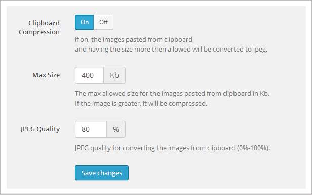 Compress images on the fly