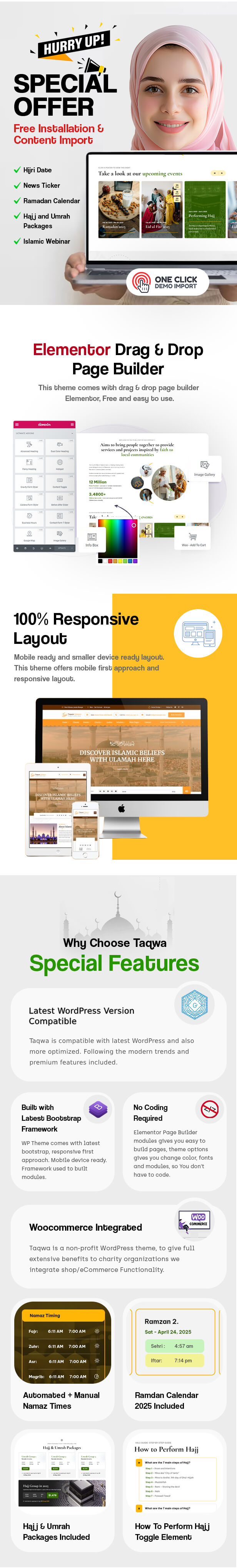 Hajj & Umrah WordPress Islamic Theme