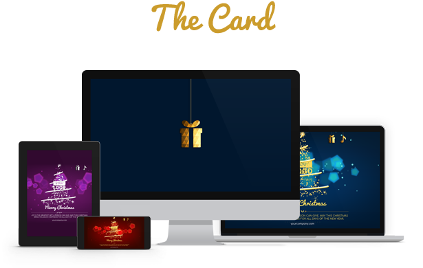 Christmas Card Elegant Lights 2 - 1