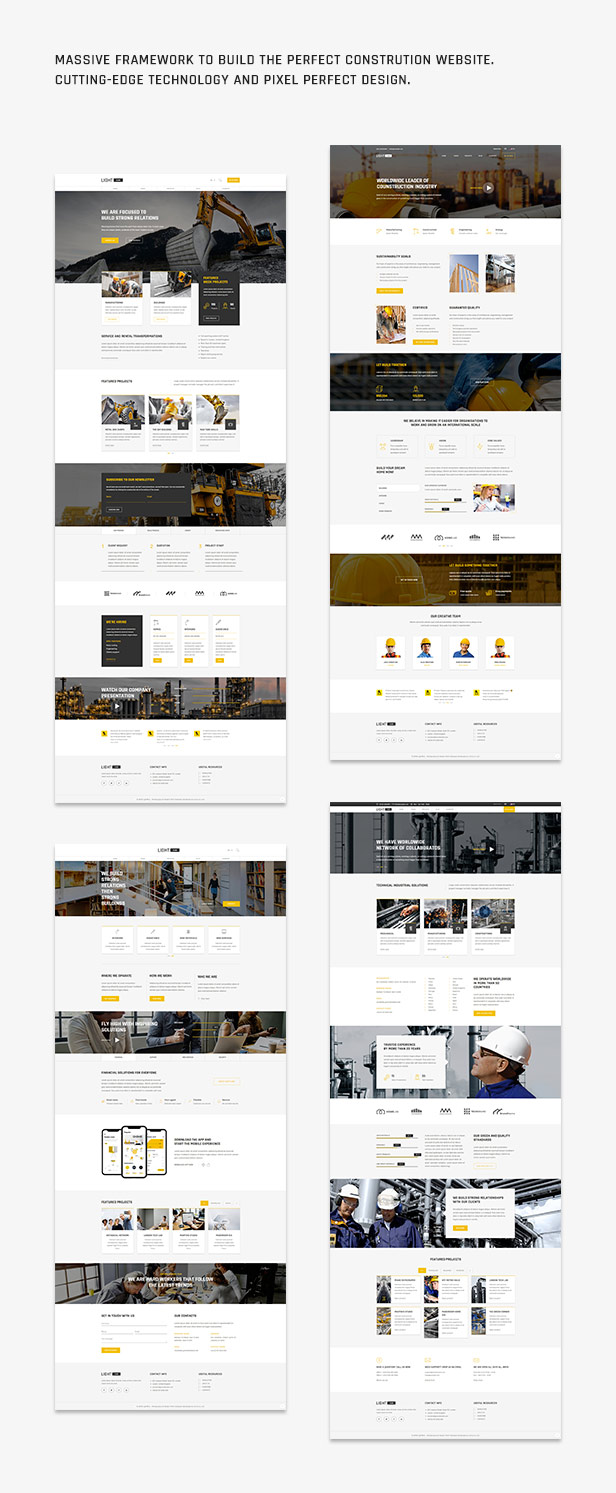 Lightwire - Construction And Industry Template - 2