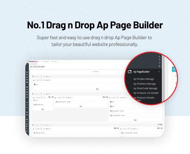 Built-in Powerful Ap Page Builder