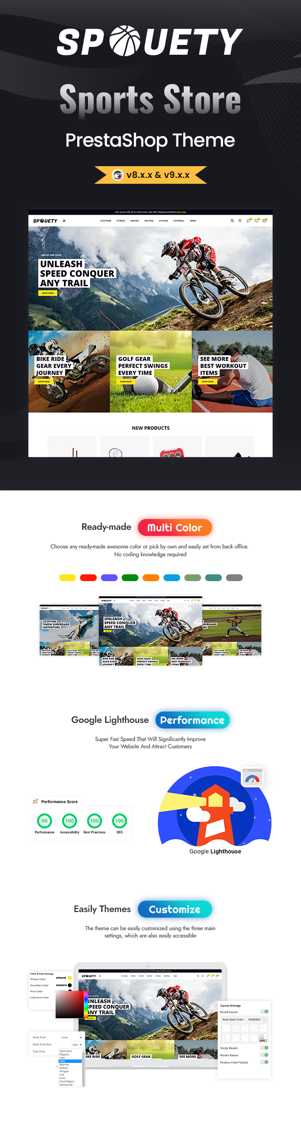 Spouety - Sports Club Gaming & Fitness Gym Prestashop Theme - 1