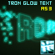 TRON GLOW TEXT AS3