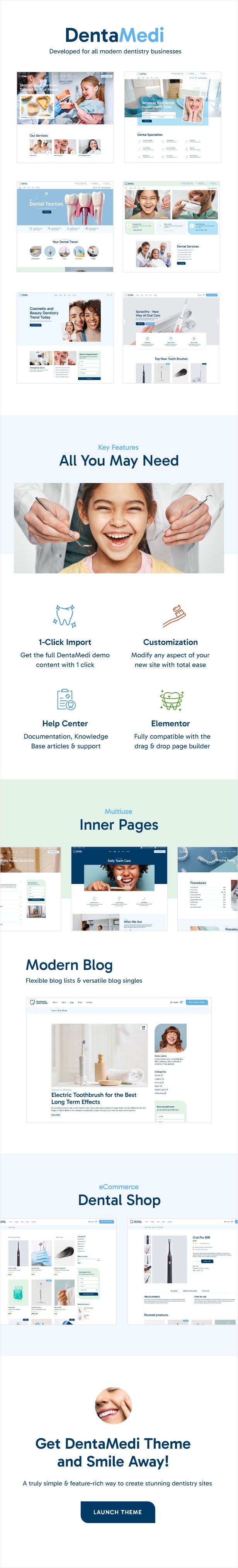 DentaMedi - Dentist & Dental Clinic WordPress Theme - 1