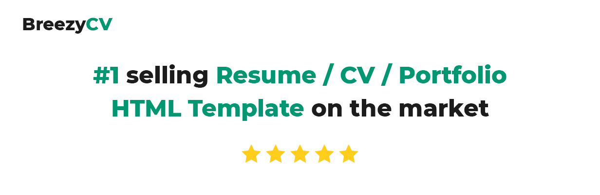 BreezyCV Resume CV vCard - 4