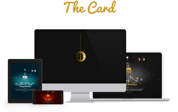 Christmas Card Elegant Lights - 1