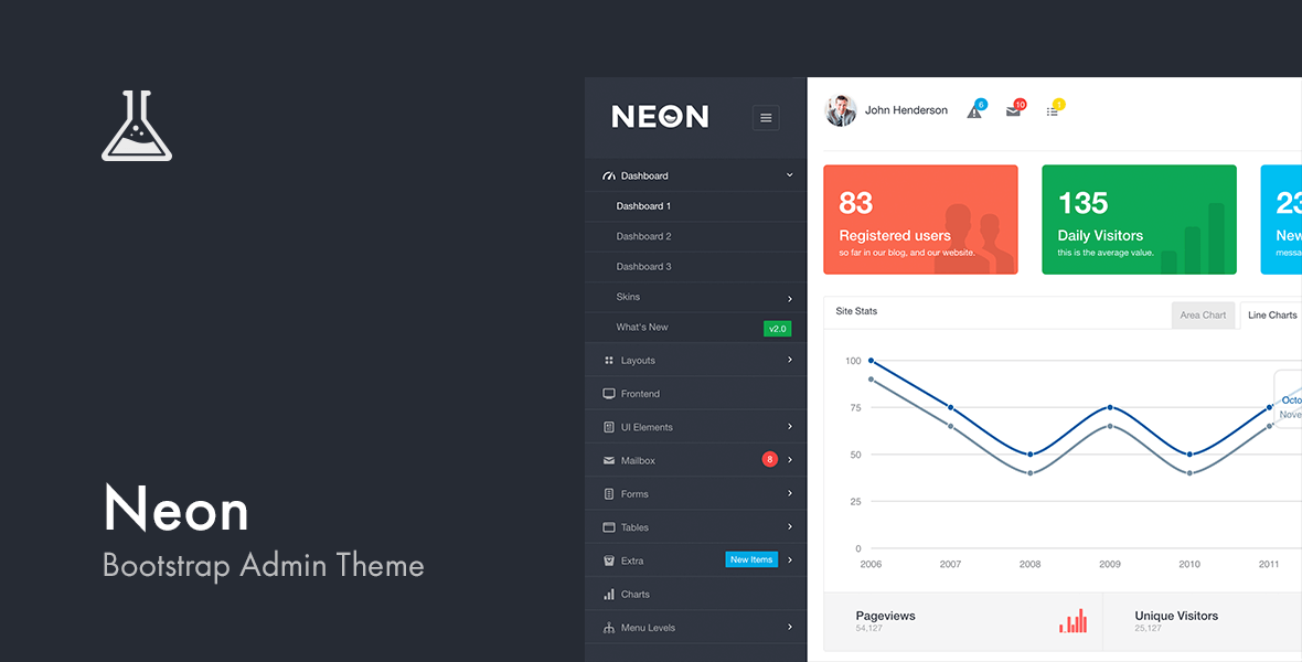 >Neon — Bootstrap Admin Theme
