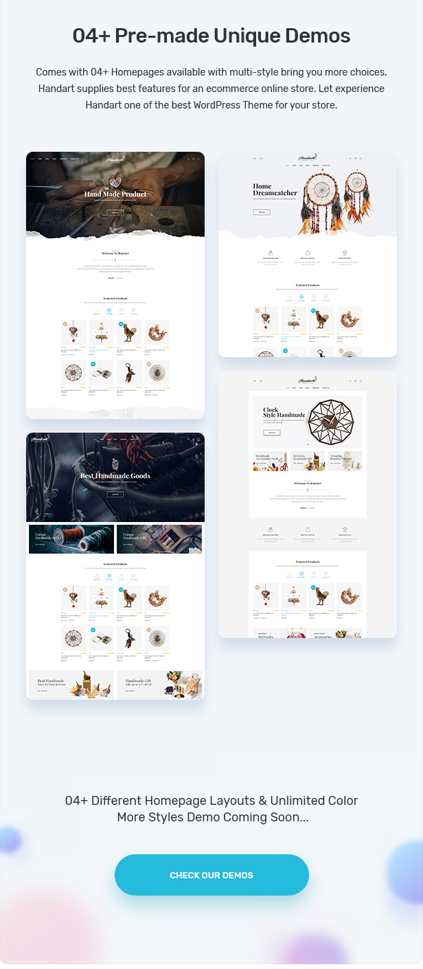 Handart - Handmade Theme for WooCommerce WordPress 3
