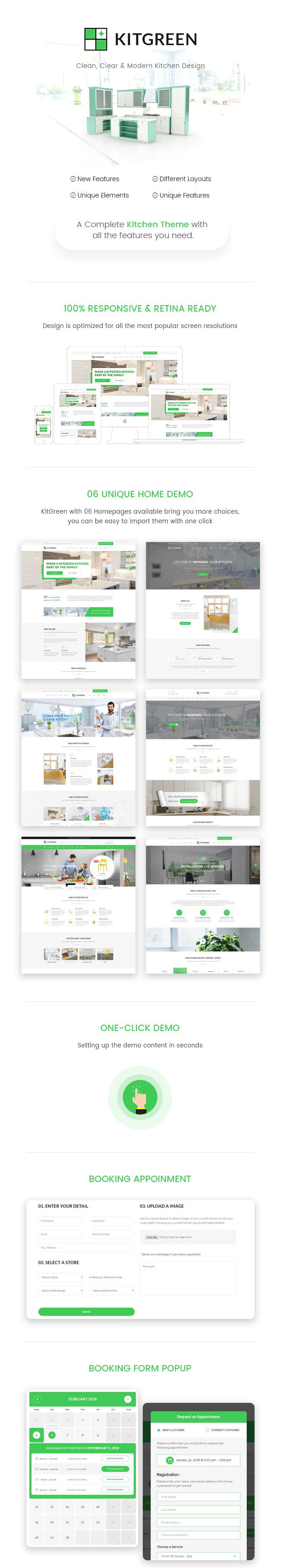 Modern Kitchen & Interiror Design WordPress Theme