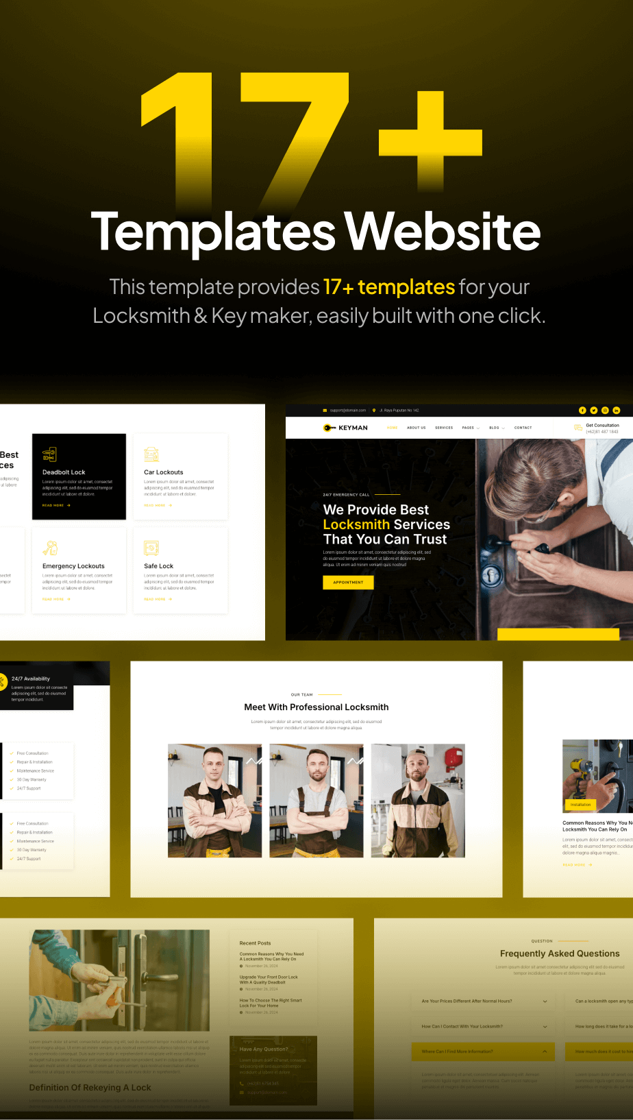 Keyman – Locksmith & Key Maker Services FSE WordPress Theme - 4