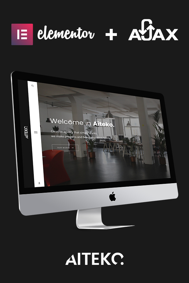 Aiteko - Creative Portfolio Ajax Elementor WordPress Theme - 1