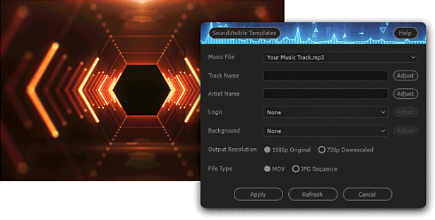 Audio React Tunnel Music Visualizer - 3